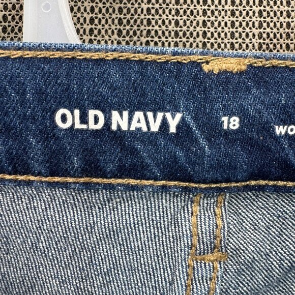 Old Navy Womens Mid-Rise Wow Boyfriend Jeans Size 18 Blue Denim - Picture 4 of 11